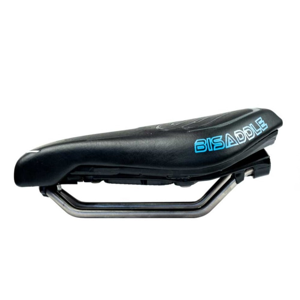 bisaddle srt black side view with titanium base