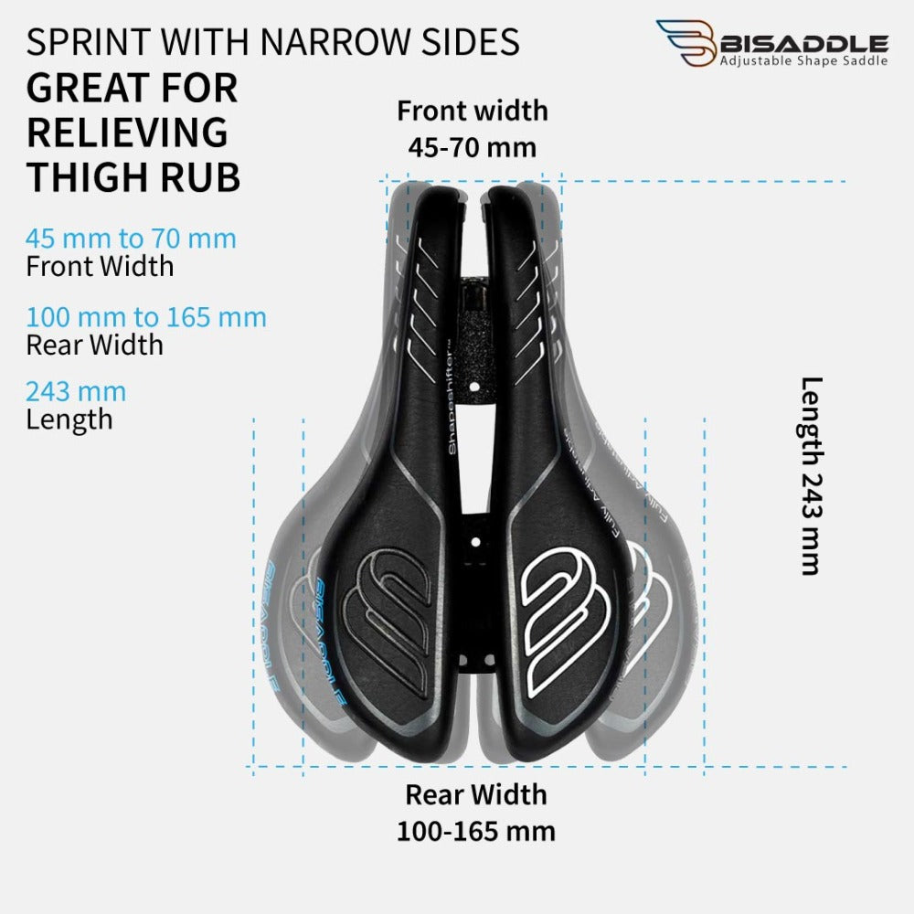 Bike saddle hot sale size chart