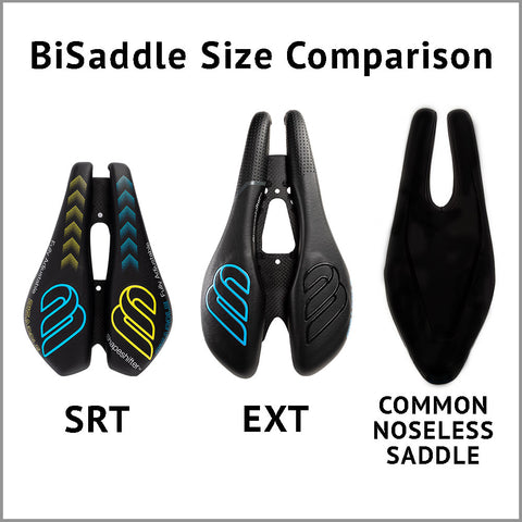 Refurbished BiSaddle EXT Sprint w/Channel Relief (Surface/Rail may have small scuffs or imperfections)
