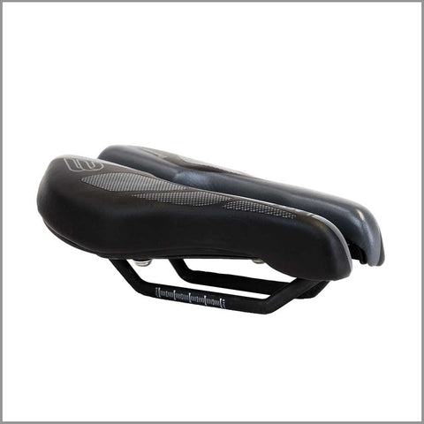 Refurbished BiSaddle SRT 2.0 Bonneville Black/Grey with Cutout (Surface/Rail may have small scuffs or imperfections)