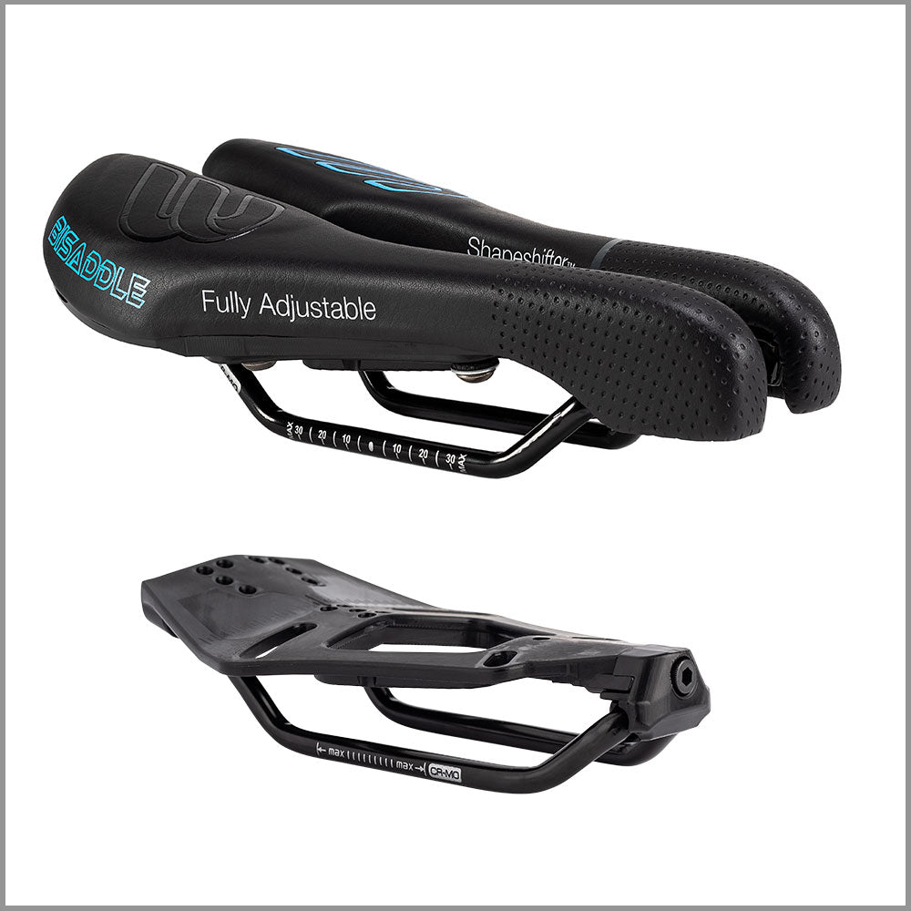 Adjustable width sales bike saddle